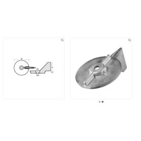 PINNA MERCURY 60 HP FORMULA - IN ALLUMINIO