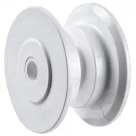 Nylon replacement pulley for bow sprit.