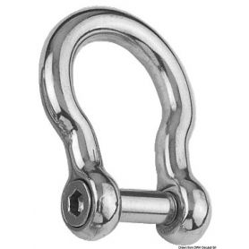 Grillo with a lyre and a built-in pin for anchors, hexagonal cut.