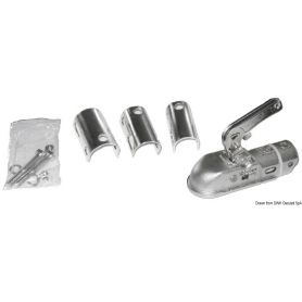 Approved trailer hitch for a maxi cart.