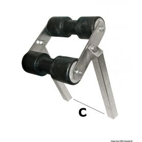 Central tilting roller