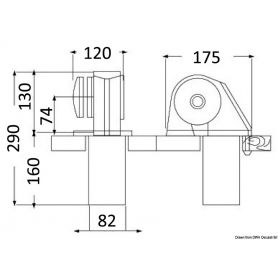 Verricello ITALWINCH Obi 500/700 (solo barbotin) e Obi 1000/1500 (barbotin + campana)