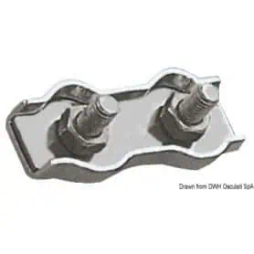 Stainless steel clamp.