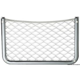 Network brings objects with chrome-plated brass frame.