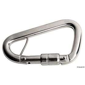 Moschettone in acciaio inox studiato appositamente per le cinture di sicurezza