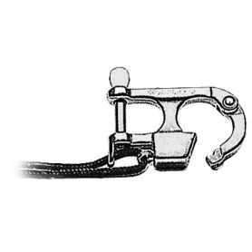 stainless steel carabiner for water skiing, compliant with Ri.Na regulations with declaration 165/06/DIP of 1st