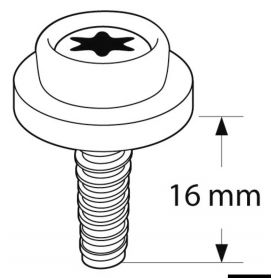 Universal button in composite CAF-COMPO
