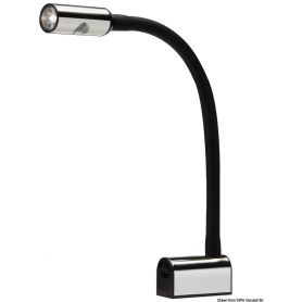 Adjustable LED spotlight for bed/headboard reading cards