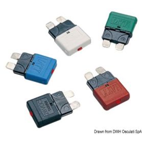 Reversible blade fuses 12/24 V.