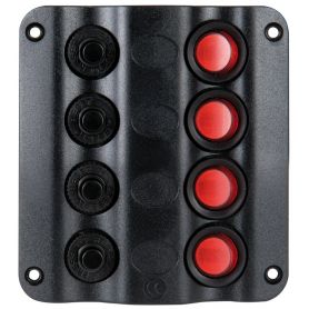 Pannello elettrico Wave Design con interruttori a bascula con LED