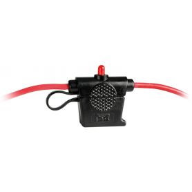 Waterproof fuse holder with alarm LED.