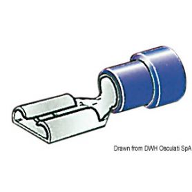 Pre-insulated faston connectors of 4.7 mm, 6.3 mm, and 9.5 mm.