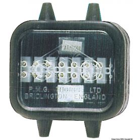8-pole 14 A fully waterproof terminal block.