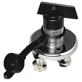 Battery isolator with stainless steel body.