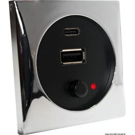 USB A+C socket