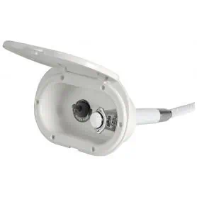 Box doccia con doccia a pulsante Mizar con interruttore stagno acceso / spento
