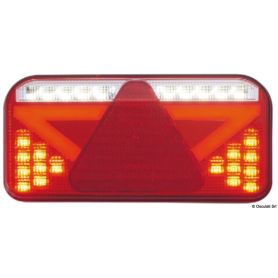 Fanali posteriori a LED con catadiottro triangolare a 6 funzioni