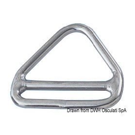 Triangular ring with a bar for tickling.