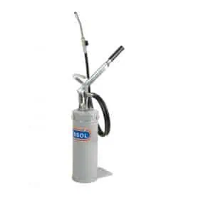 Transportable manual grease pump 8 kg drum