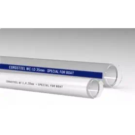 WHITE CORDSTEEL TOILET PIPE  30 CM