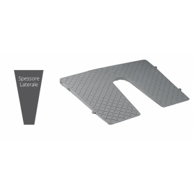 Grey stern guard plate, 450 x 360 mm