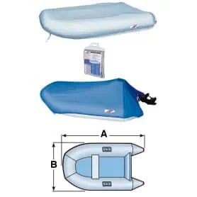 Boat cover 640/670 cm, 300 g, grey