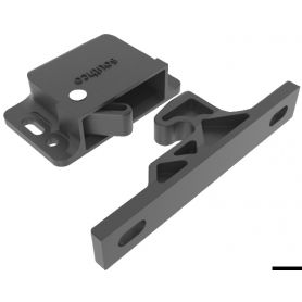 Chiusura a spinta con gancio Grabber mm.40,6  nero