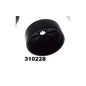 TERMINALE NERO PER TUBO ART. 310200