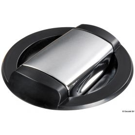 Shower with Saturn mixer tap, black horizontal base