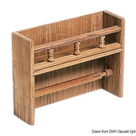 Toilet paper holder with spice rack ARC