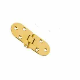 Hinge for table with brass finish, 30x80mm
