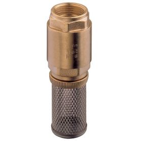 BOTTOM VALVE BRASS BODY WITH 1'' STAINLESS STEEL FILTER