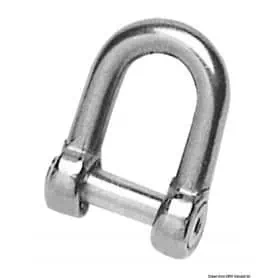 Stainless steel shackle for 14 mm anchors