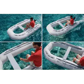 Tender gommone Decktent Formentera 230 pagliolo trasparente