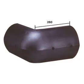 Black corner fender 26x26x23hx11