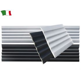 GREY PVC CORRUGATED STRIP 90 MM X 3.5