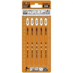 Set of 5 wood/metal saw blades 132x1.7