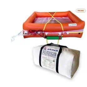 ZATTERA 10 POSTI COASTAL  VALIGIA MORBIDA ENTRO LE 12 MIGLIA