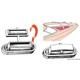 Plate for fixing splints.
