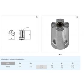 Anodo per motore Volvo p. Ips