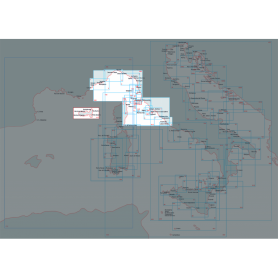 Nautical chart from Piombino's channel to Fiumicino