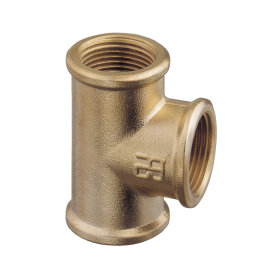 Brass tee fitting 4"