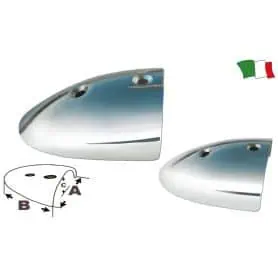 KIT TERMINALI DX E SX IN ACCIAIO INOX mm.90