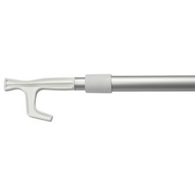 Telescopic aluminum mooring hook.