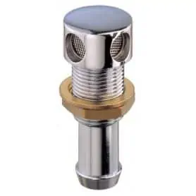 CHROME-PLATED STRAIGHT BRASS VENT 19F 19 X 16