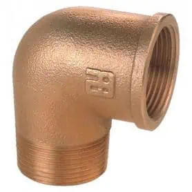 1" bronze elbow MF