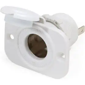 12V WHITE CIGARETTE LIGHTER SOCKET